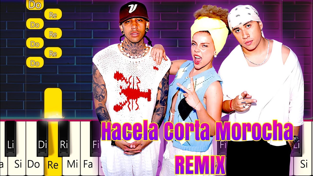 PALO, FMK, Micro TDH - HACELA CORTA MOROCHO REMIX  -  Piano  Fácil / EASY