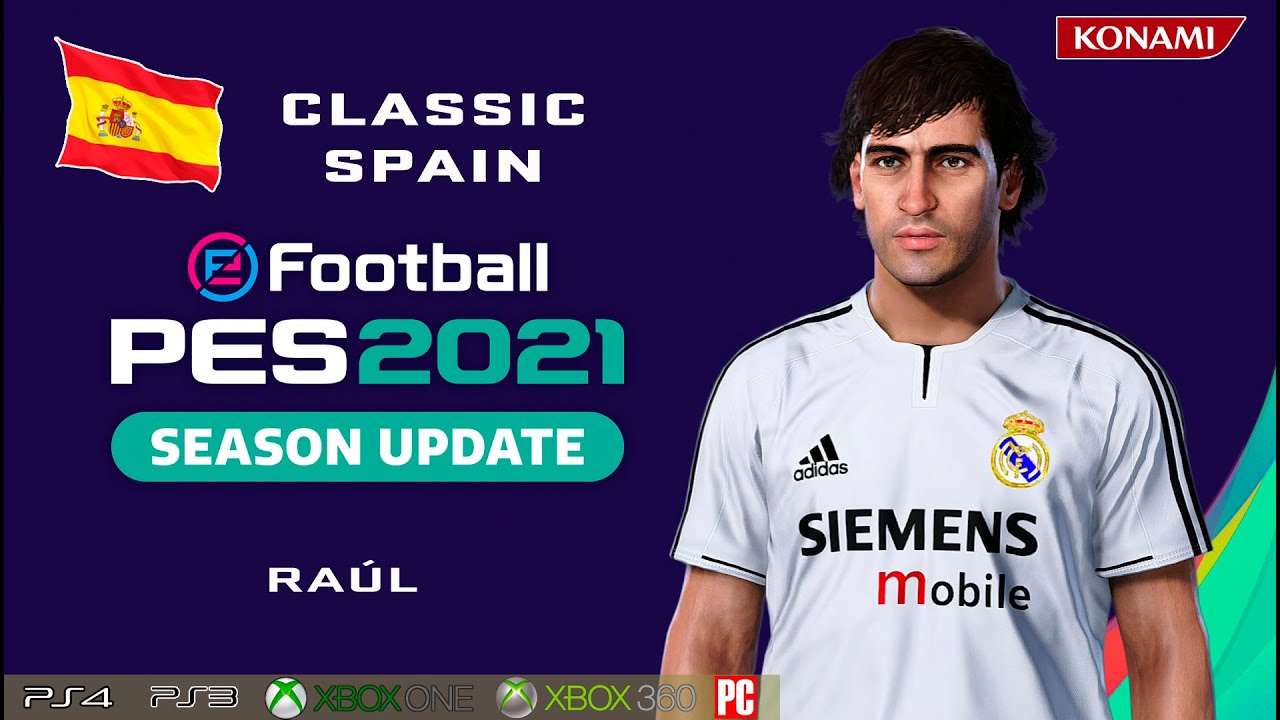 RAÚL face+stats (Classic Spain) How to create in PES 2021