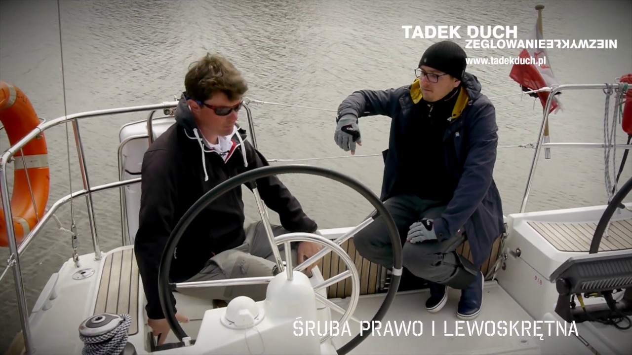 Manewry portowe jachtem pełnomorskim  - prawo lewo i babcia Kevina