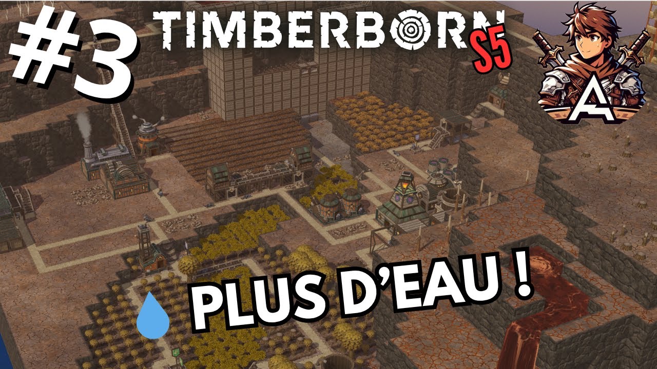 🦫 Timberborn – S5 (Difficile) : Ép.3 – Sécheresse infernale, ville à sec ! ☀️💀💧