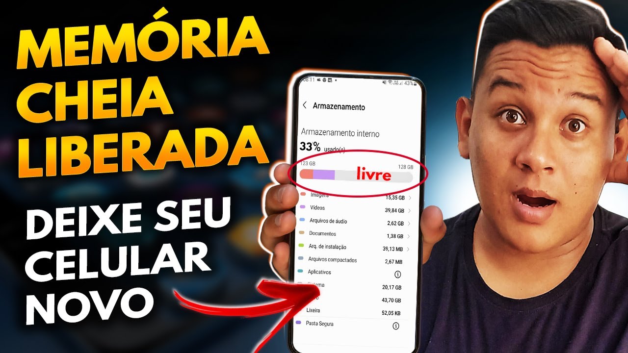 COMO Limpar MEMÓRIA do celular e deixar ele 10X mais RÁPIDO (SIMPLES E FÁCIL)