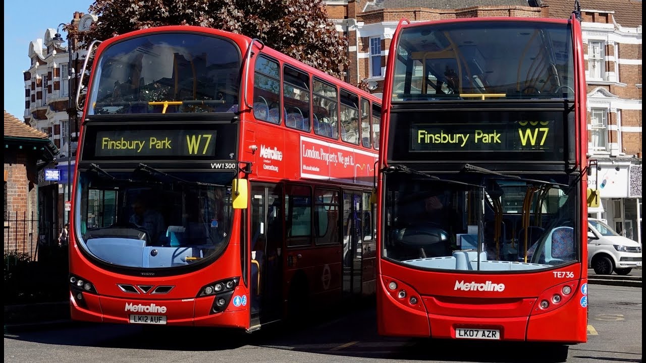 London Buses - Route W7 - Finsbury Park to Muswell Hill