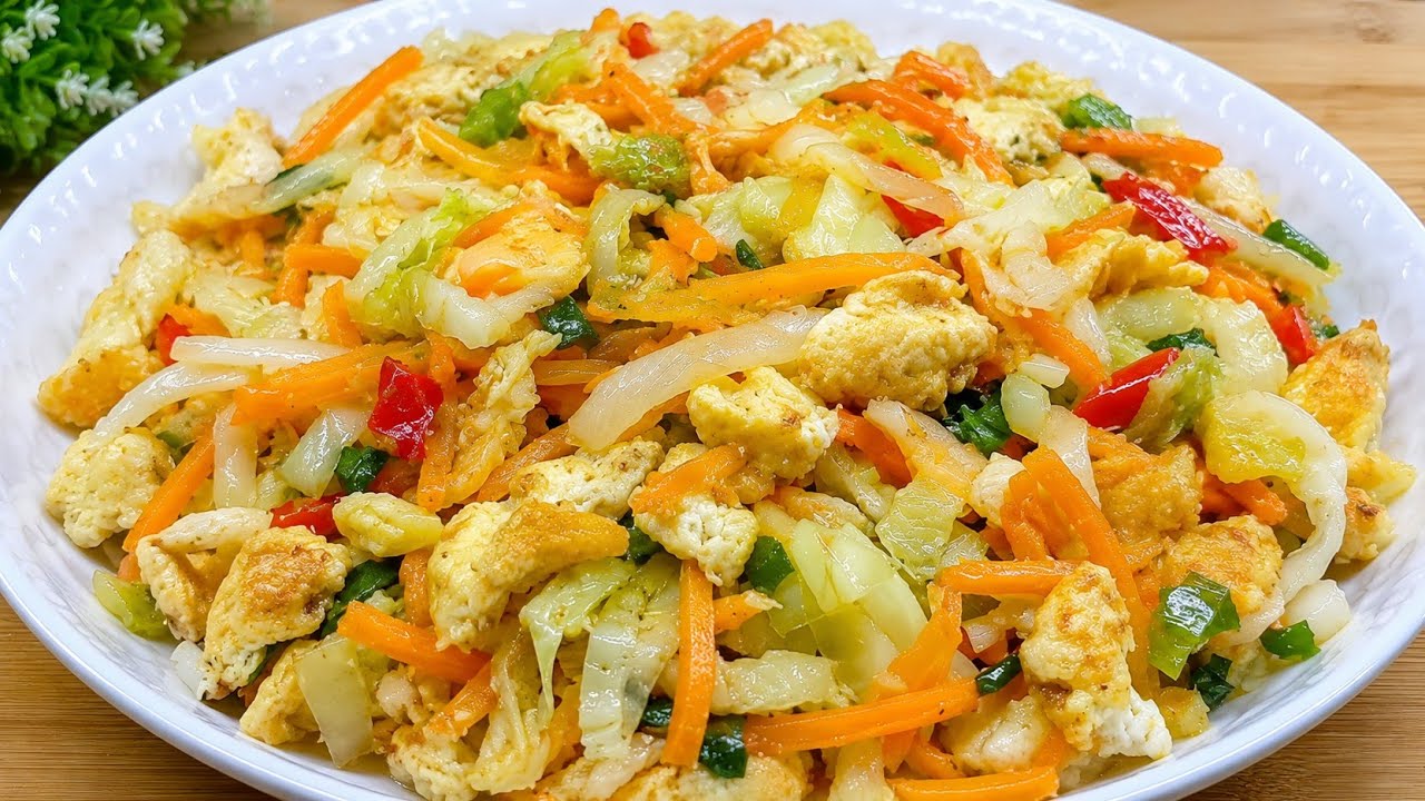 MASAK KOL DAN TELUR yang enak!!! Resep ORAK ARIK KOL DAN TELUR cocok untuk sarapan