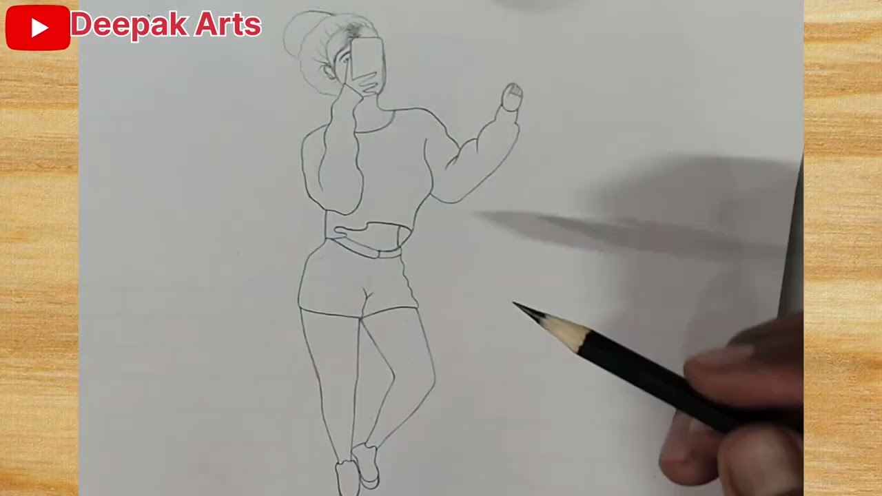 How to draw hot girl with pencil || pencil sketch hot girl step by step tutorial 