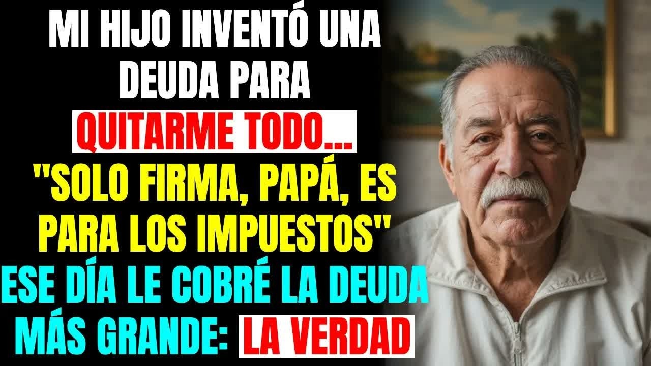 MI HIJO ME OBLIGÓ A FIRMAR QUE LE DEBÍA DINERO… QUE NUNCA ME PRESTÓ