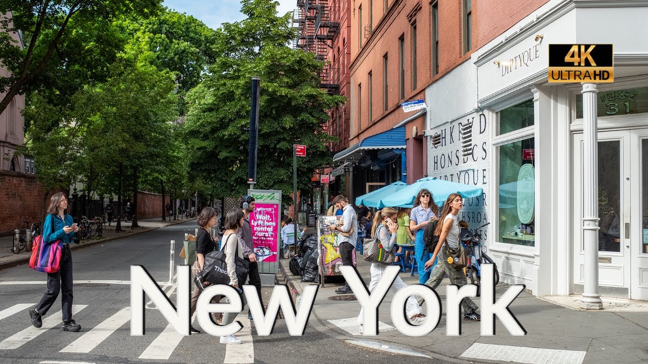 New York City Walking Tour [4K] : Mott Street to NoHo