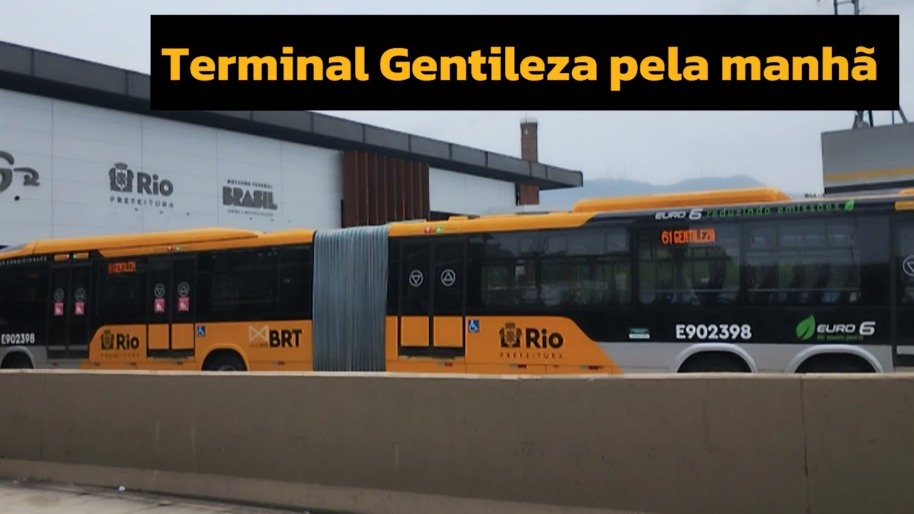 Terminal Gentileza pela manhã! 💛🚍 #brt #terminalgentileza #onibus #riodejaneiro #bus