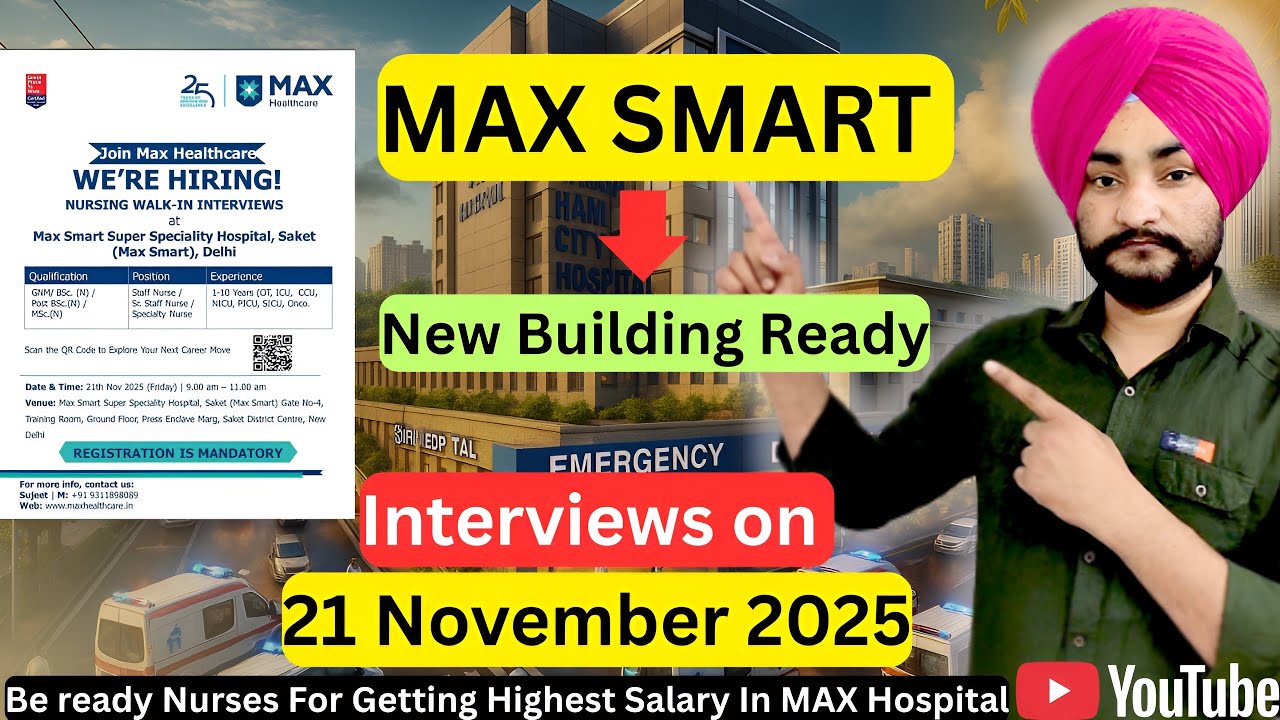 Интервью в MAX SMART HOSPITAL начнутся завтра. Будьте готовы, медсестры