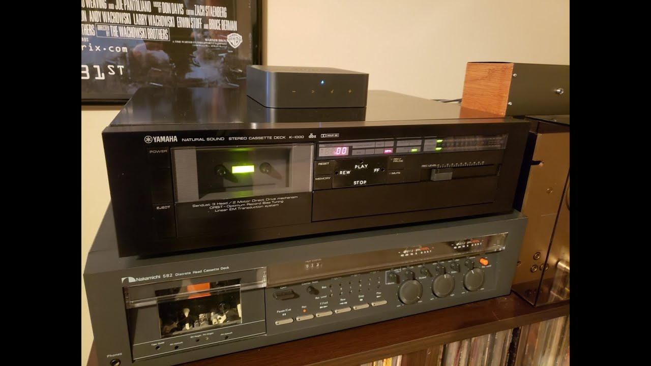 Yamaha K-1000 cassette deck repair and demo