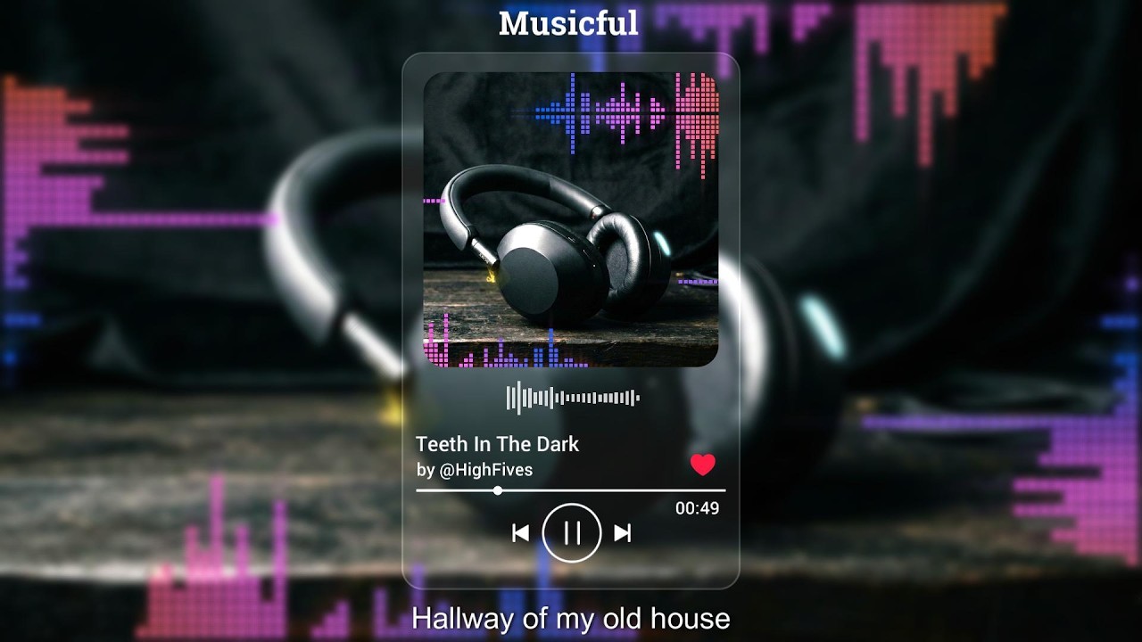 Musicful - Teeth In The Dark - by HighFives - with lyric - ai music