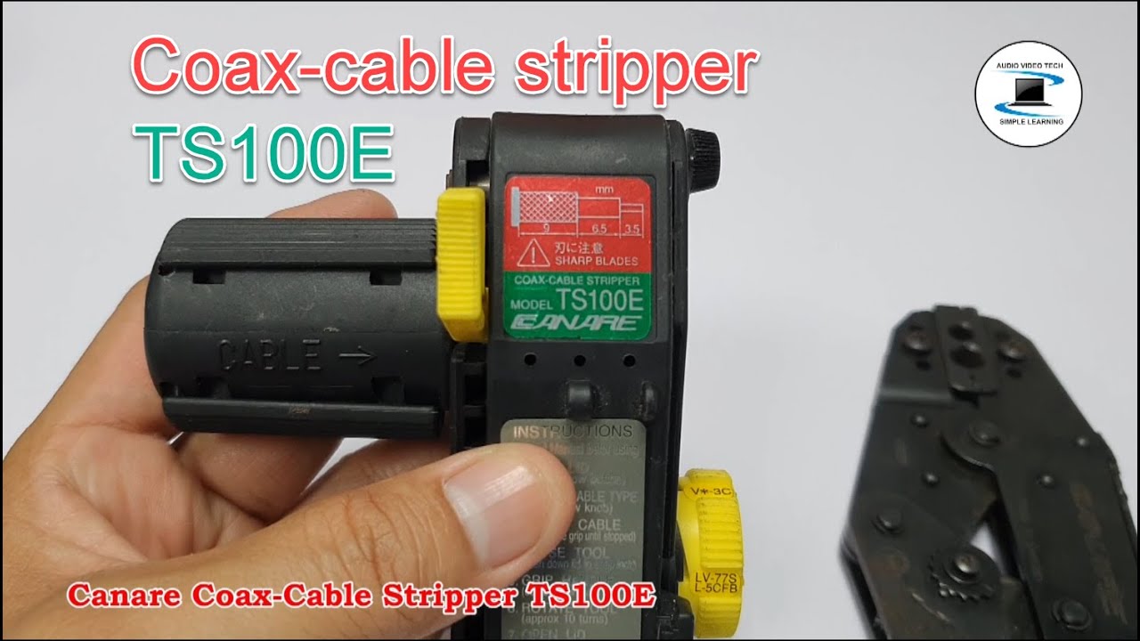 Canare Coax-Cable Stripper TS100E : overview.