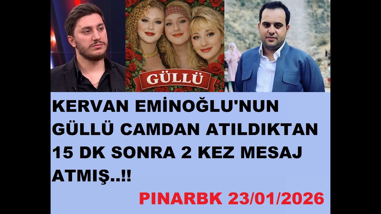 KERVAN EMİNOĞLU GÜLLÜ CAMDAN ATILDIKTAN 15 DK SONRA 2 KEZ TUGYANA MESAJ ATMIŞ..!!