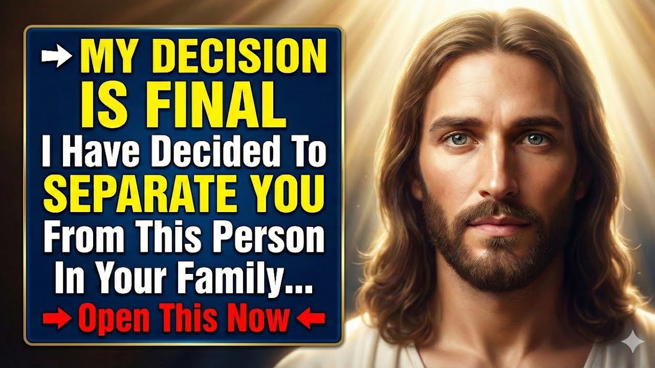 GOD SAYS- I HAVE DECIDED TO SEPERATE YOU FROM THIS | God Message Today~ Gods Message Now