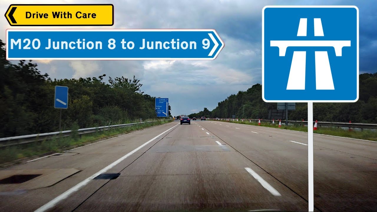 Driving The M20 J8 To J9 (Leeds to Ashford)