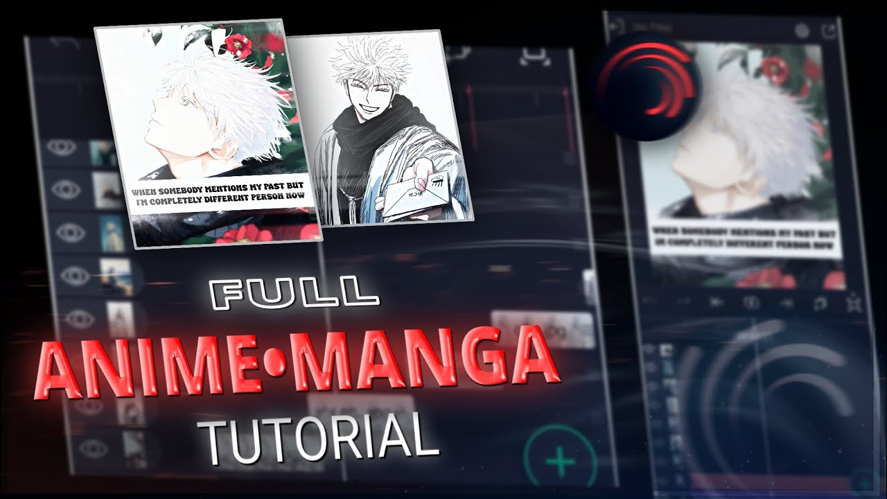 Full Manga Edit Tutorial : Full Tutorial 🔥🥶 | Alight Motion