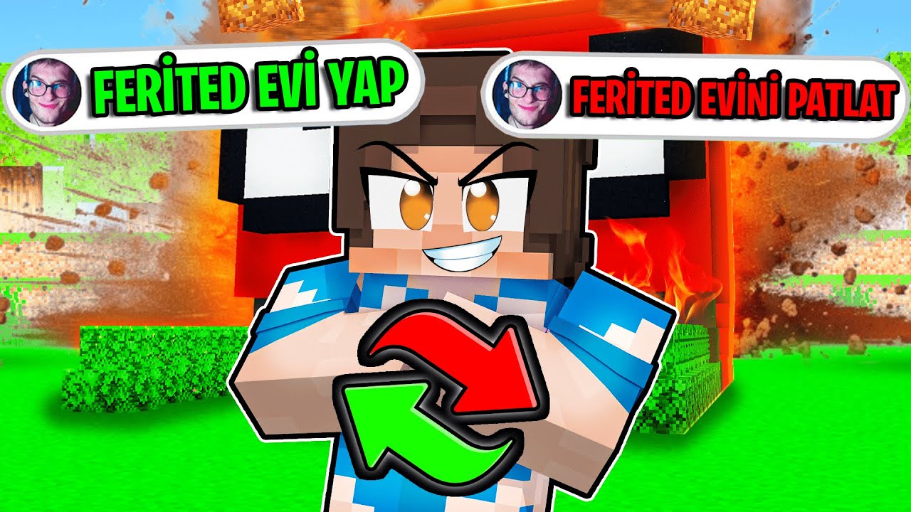 TAKİPÇİLERİM NE DERSE TERSİNİ YAPTIM - Minecraft