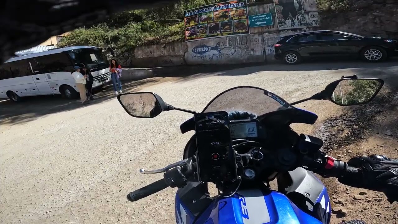 Asi es la ruta a San mateo de Otao en Moto!