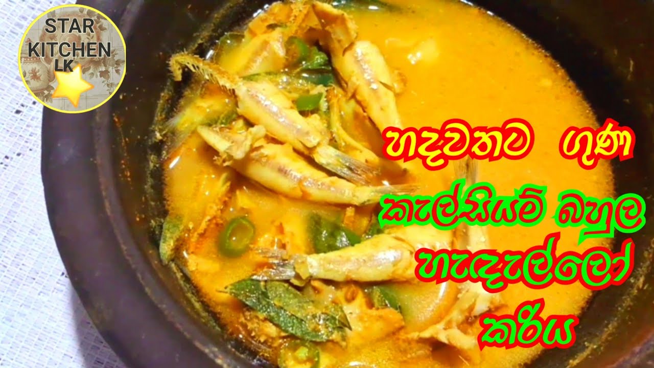 Anchovies fish curry| Sri Lankan Hadallo Fish Curry @Star Kitchen Lk