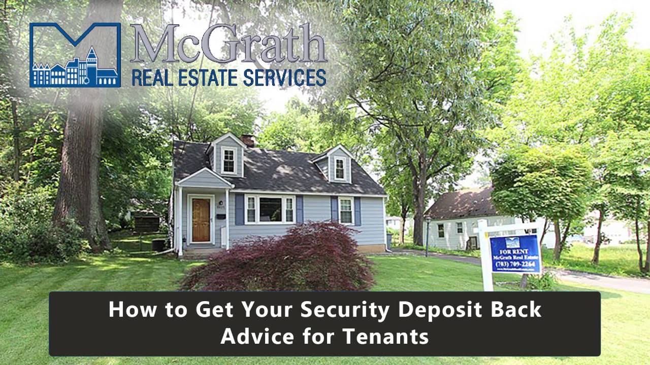 How to Get Your Security Deposit Back - Northern Virginia Property Management