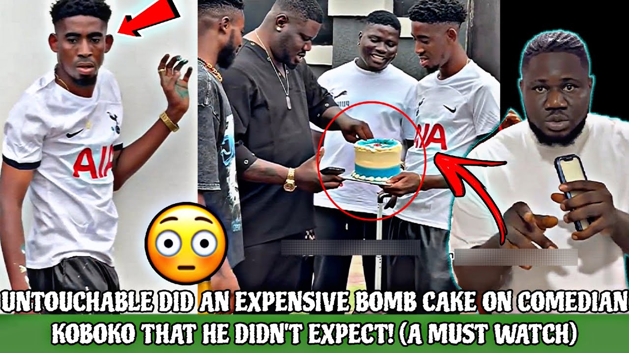 UNTOUCHABLE DID AN EXP£NSIVE CAKE B0MB ON COMEDIAN KOBOKO THAT HE DIDN'T EXPECT! (A MUST WATCH)