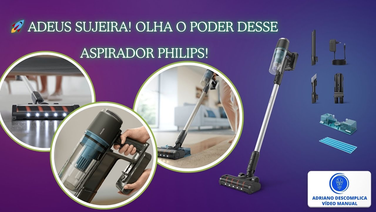 Aspirador Philips Série 3000 Aqua XC3133 – Teste completo e como usar!