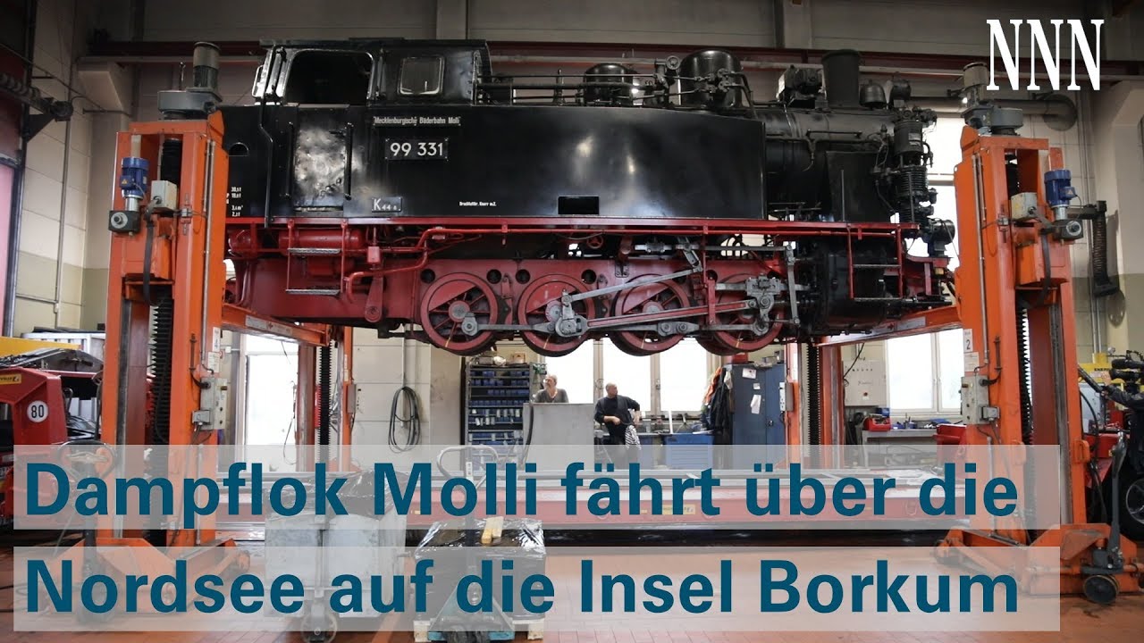 Lokaustausch: Molli fährt auf Borkum