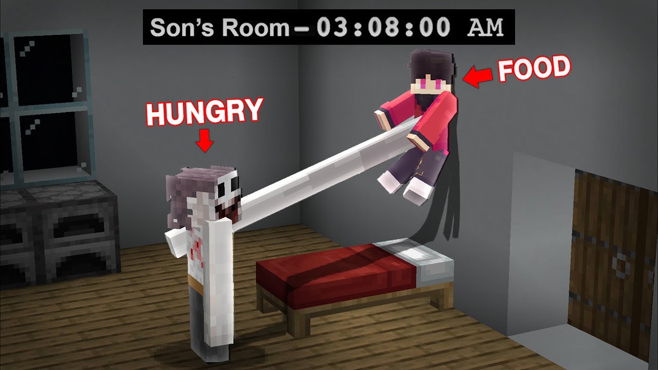 He Loves to Eat People at Night in Minecraft..