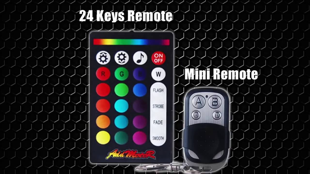 Addmotor Motorcycle LED Light Strip Kits Multi-Color Flexible 23 Mode 18 Colors Refit Part