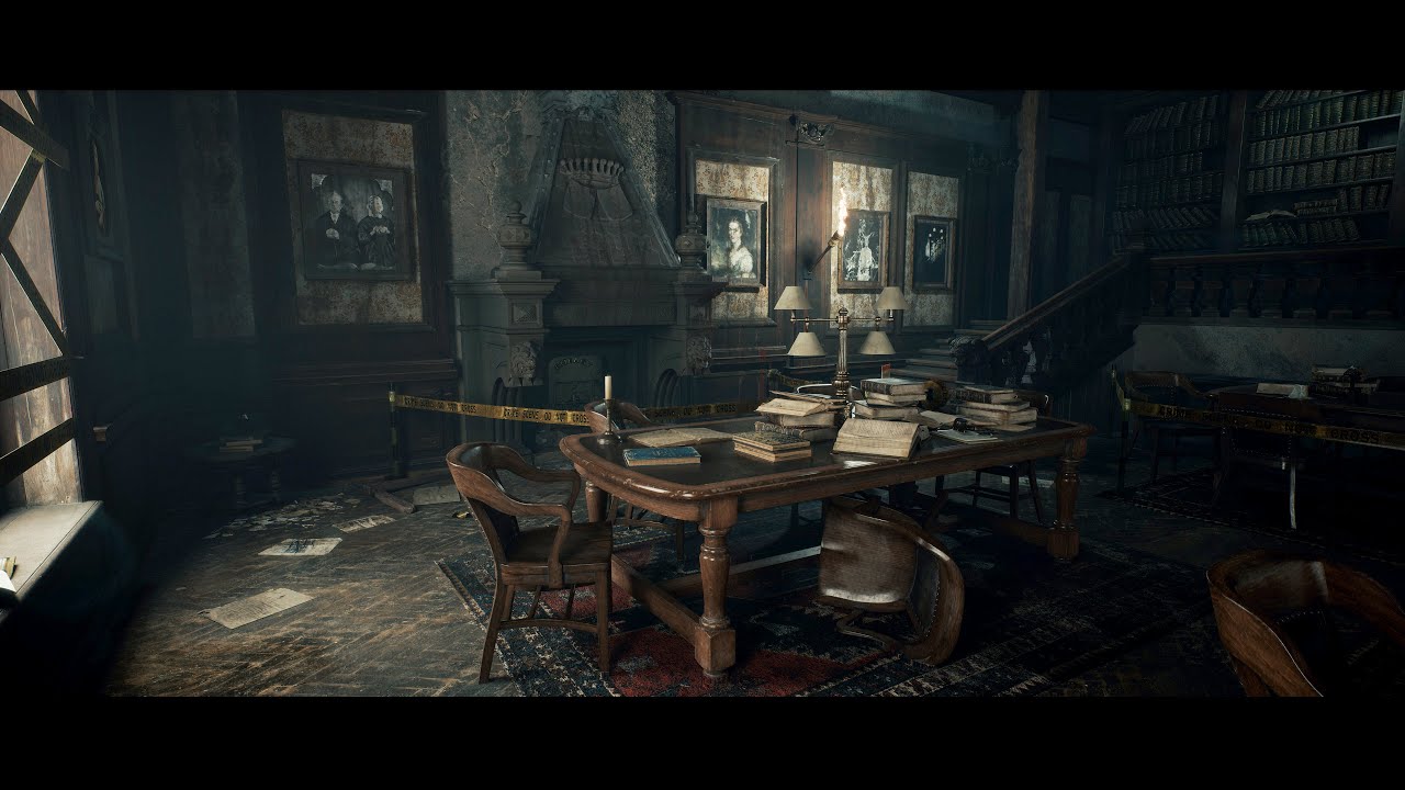 The Haunted Library Cinematic Raytrace Environment Unreal Engine 4.25