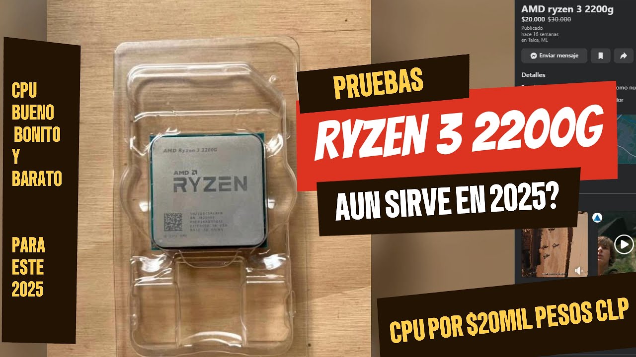 Ryzen 3 2200G - A&uacute;n sirve para este 2025 ?  Pruebas en juegos por MellonFer