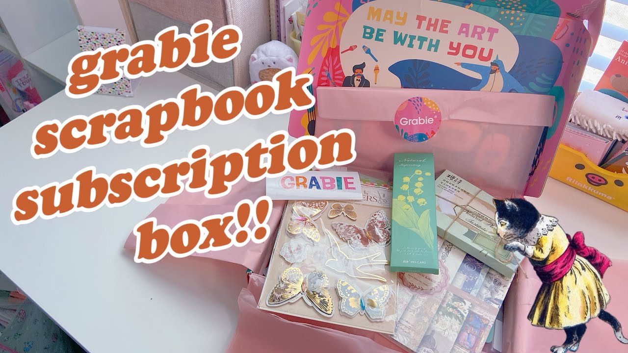 📦 Grabie scrapbooking subscription box unboxing | junk journal supplies heaven #grabie #stationery