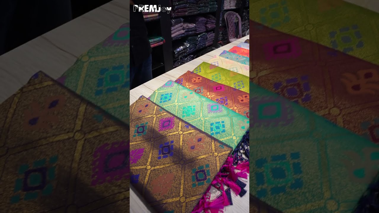 Kanchipuram Katan Saree Collection | Party Saree Design | PREMJoy #Shorts