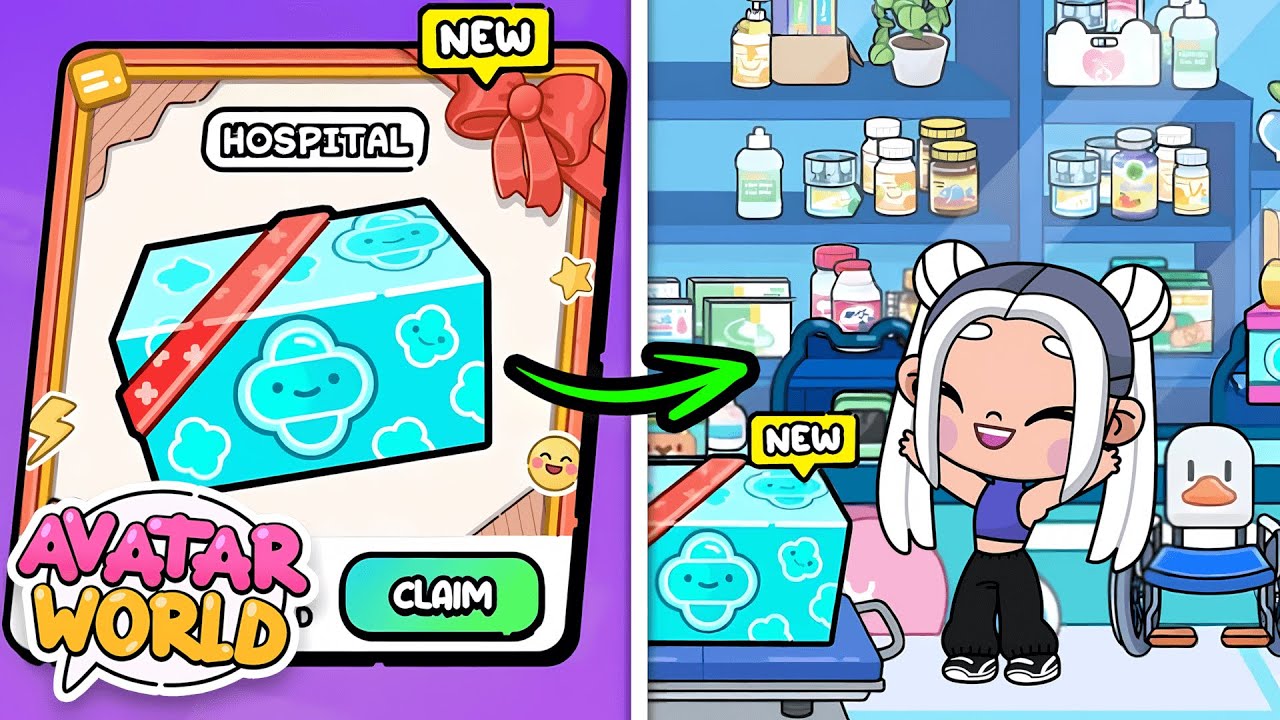 NEW! 😱 SECRET GIFT IN THE HOSPITAL!? 🎁🏥 AVATAR WORLD BUGS & SECRETS!