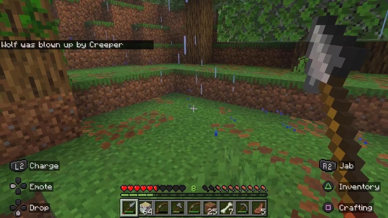 3 dogs swiss cheesed after losing battle 3 times to the homeless woods junkies #minecraft #gameplay