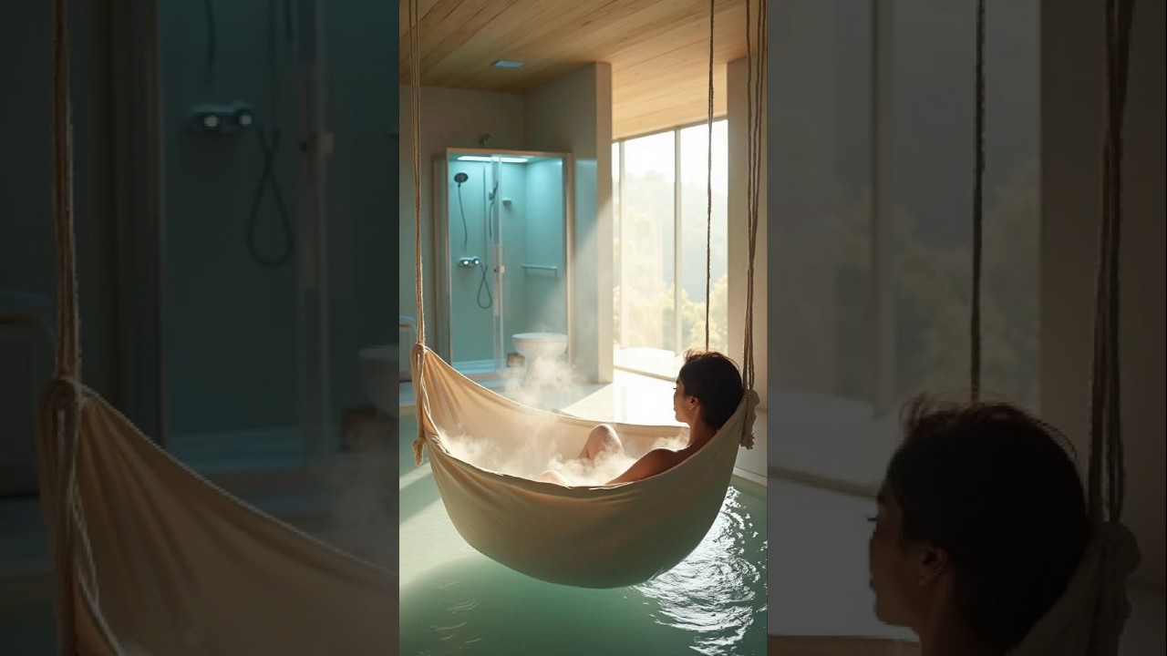 🚿 Japanische H&auml;ngematten-Badewanne &ndash; Komfort und Platzersparnis! Wie funktioniert das?
