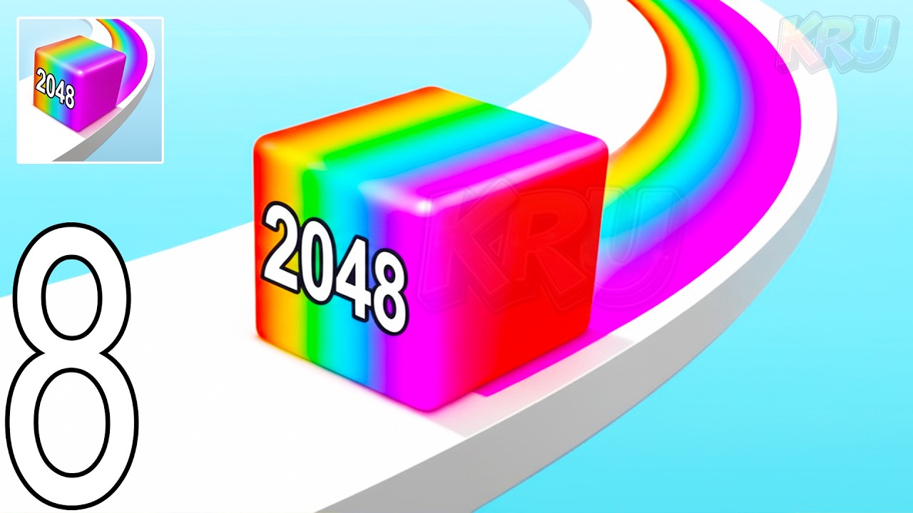 Jelly Run 2048 Gameplay Walkthrough Part 8 - Super Satisfying Merge Game (iOS & Android)