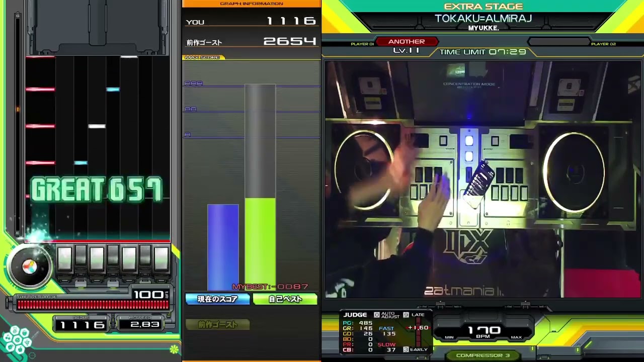 beatmaniaIIDX33 Sparkle Shower  TOKAKU=ALMiRAJ(SPA) Fullcombo