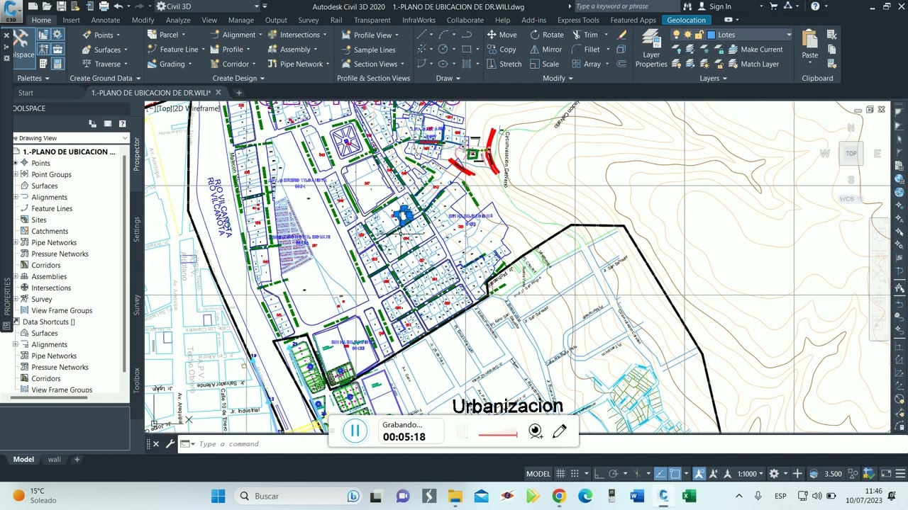 POSICIONAMIENTO DE UN PLANO A SUS COORDENADAS REALES GEOREFERENCIACION