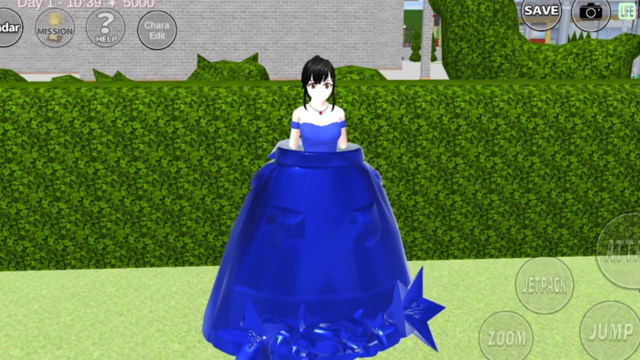 New Stylish Fashion blue Dress Tutorial 🌸👠 | Sakura School Simulator