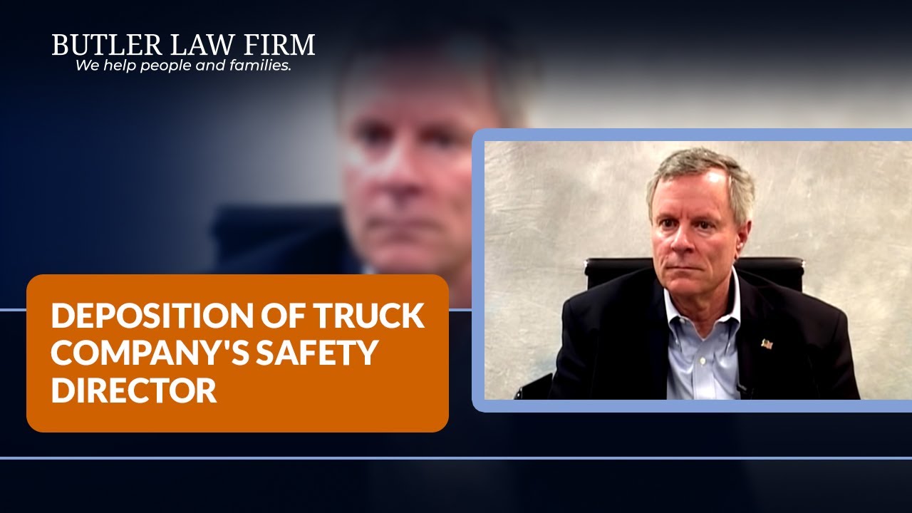 Trucking Case: Deposition of Truck Company's Safety Director