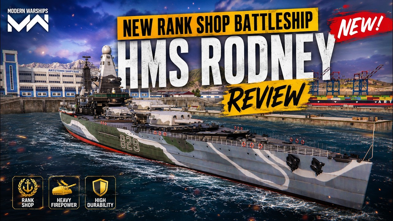 HMS Rodney Review &ndash; New Rank Shop Battleship Worth It?🤔|