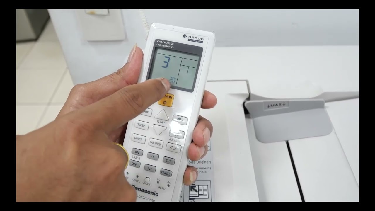 How to lock temperature on Panasonic remote control | របៀបចាក់សោឬកំណត់សីតុណ្ហភាពនៅលើតេឡេ Panasonic
