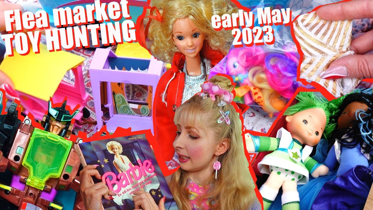 TOY HUNTING at flea markets in Berlin - vintage Barbie, Transformers, G4 My Little Pony, 80s, 90s