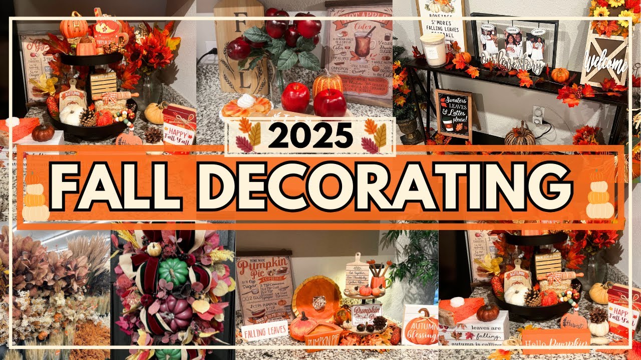 FALL DECORATE WITH ME 2025 | FALL DECORATIONS | FALL DIY| FALL DECORATING IDEAS |ALICIA B LIFESTYLE
