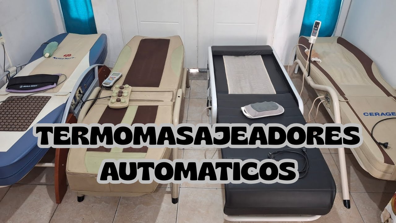 Termomasajeadores automaticos: Camillas (Tipos y modelos)