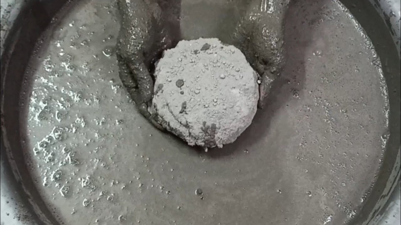 Soft Gritty Sand Cement Dipping+Crumbling in💦+Dry on Paste+Pouring & Paste Mixing/Playing ASMR