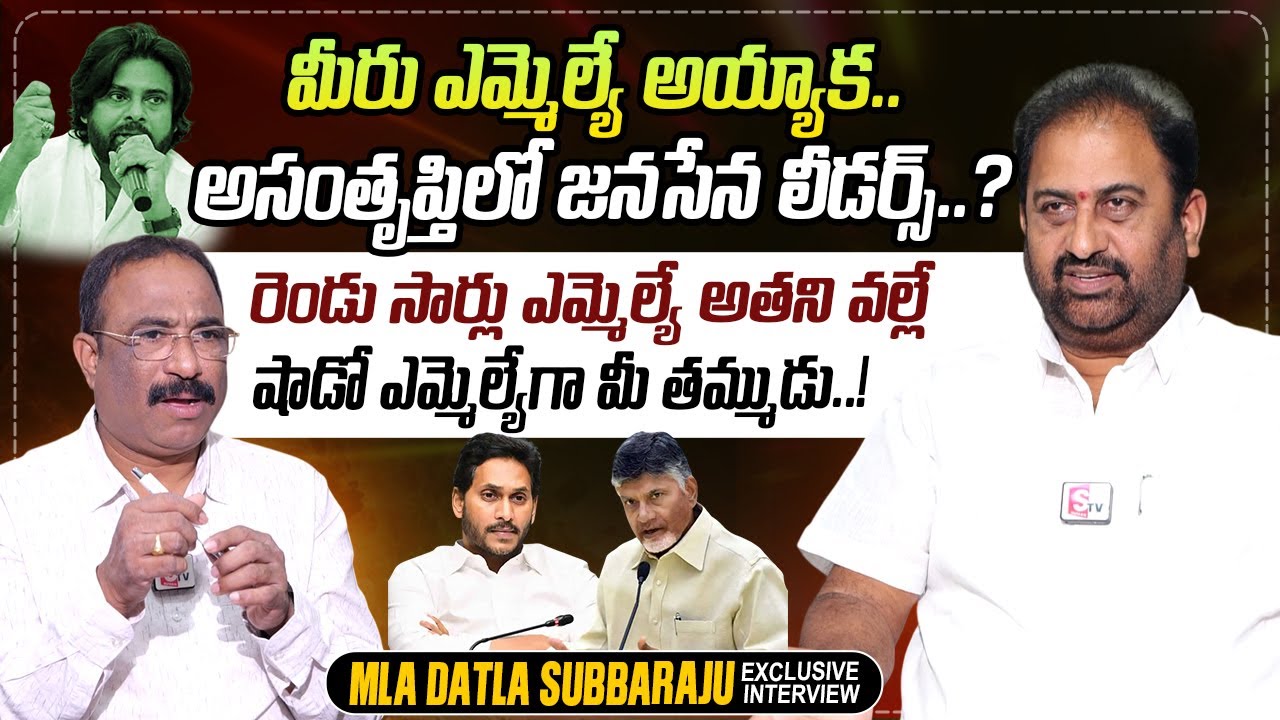 TDP MLA Datla Subba Raju Exclusive Interview | Pawan Kalyan | CM Chandrababu | Nagaraju Interviews