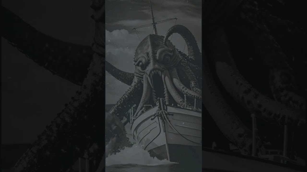 Beware the Kraken: Mythic Sea Monster Revealed #scary #terrifyingtales #cryptids #legendary  #ai