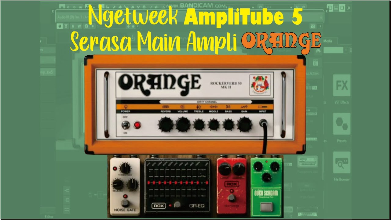 Review dan Tutorial Bikin Sound British Hi Gain di vst software efek gitar AmpliTube 5