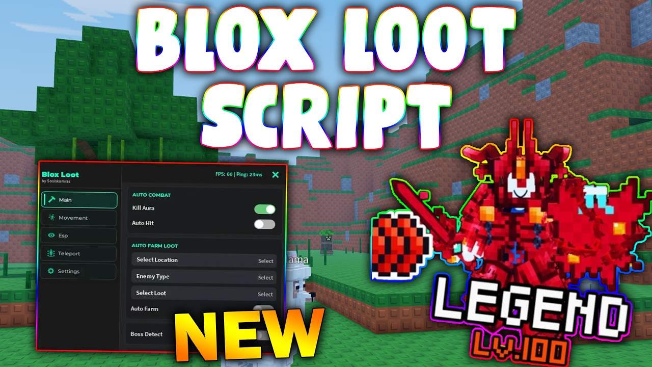 *NEW* Blox Loot Script (PASTEBIN 2026) ( AUTO FARM , KILL AURA , ESP , AUTO LOOT)